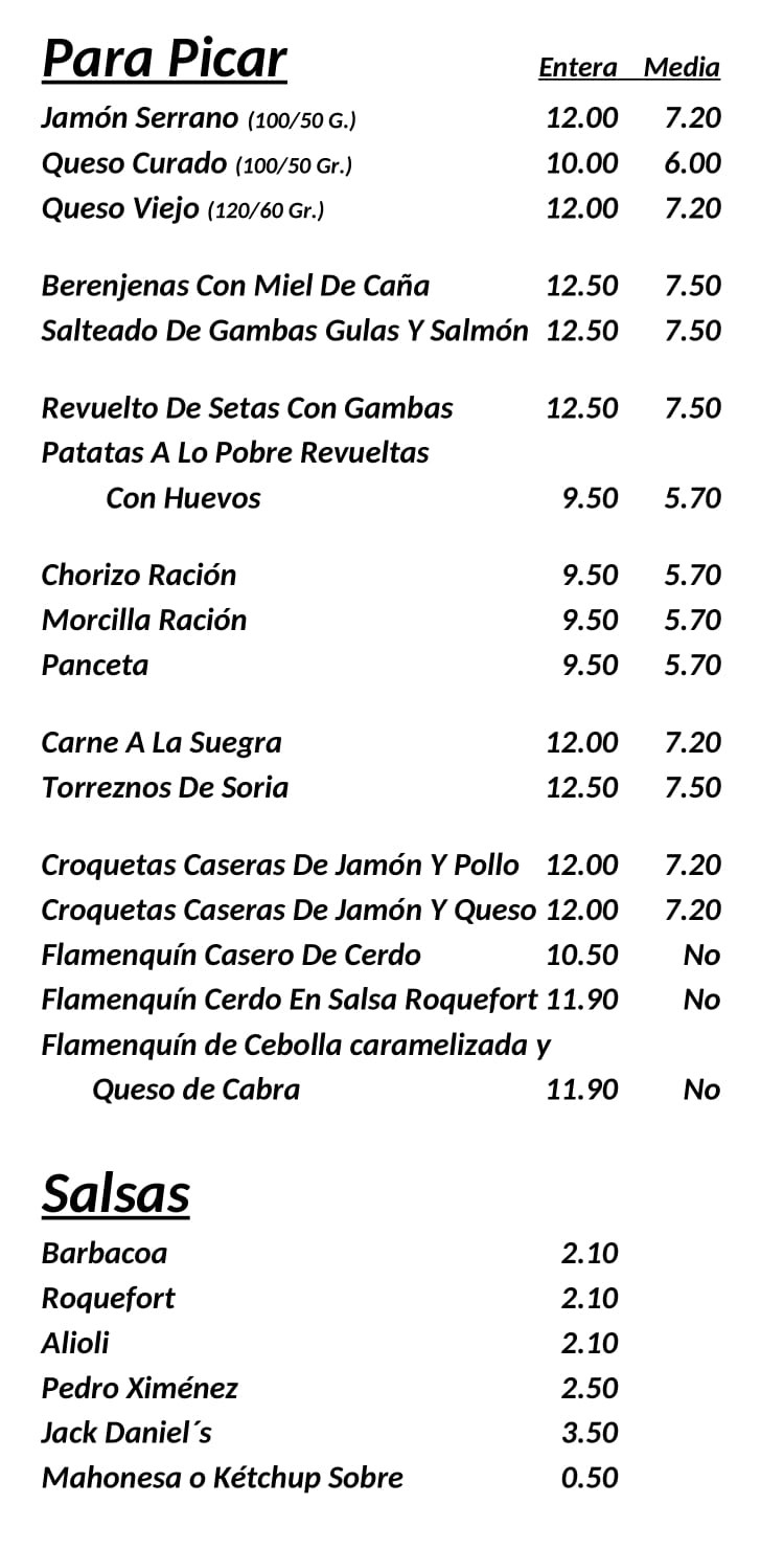 CARTA VERANO 2025-PARA PICAR